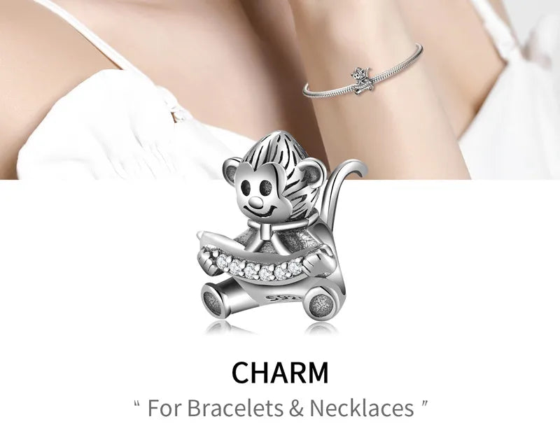 Monkey with Banana Bead