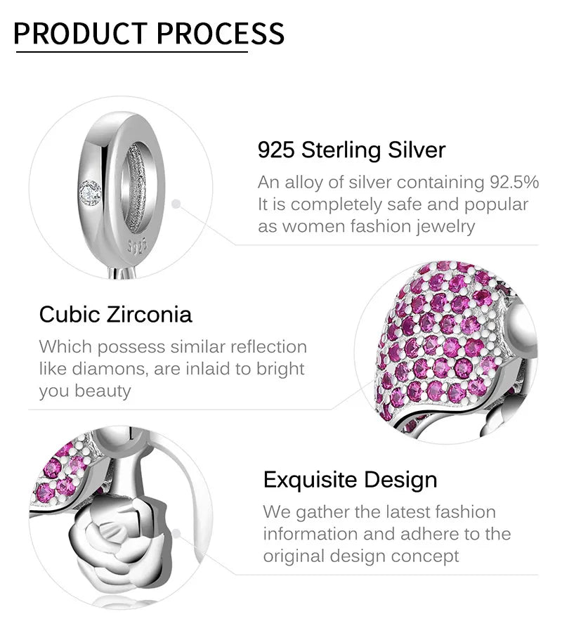 Rose Love Lock Beads