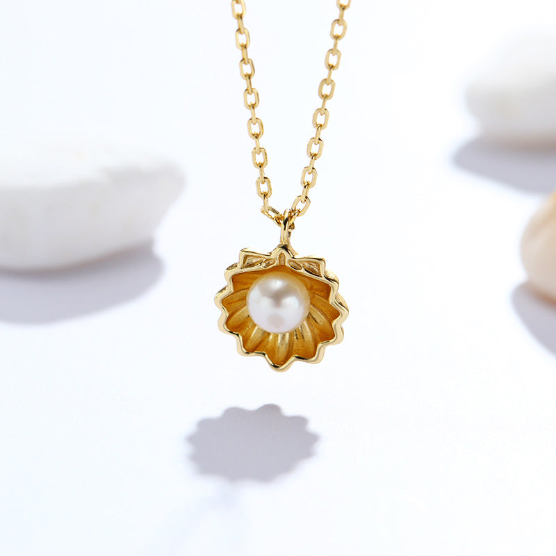 Natural Freshwater Pearl Frosted Necklace