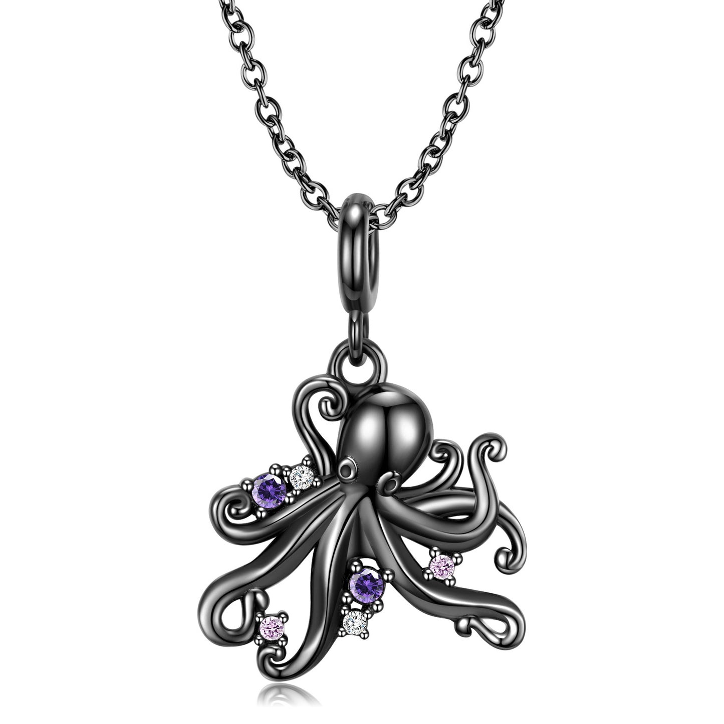 Black Octopus Necklace