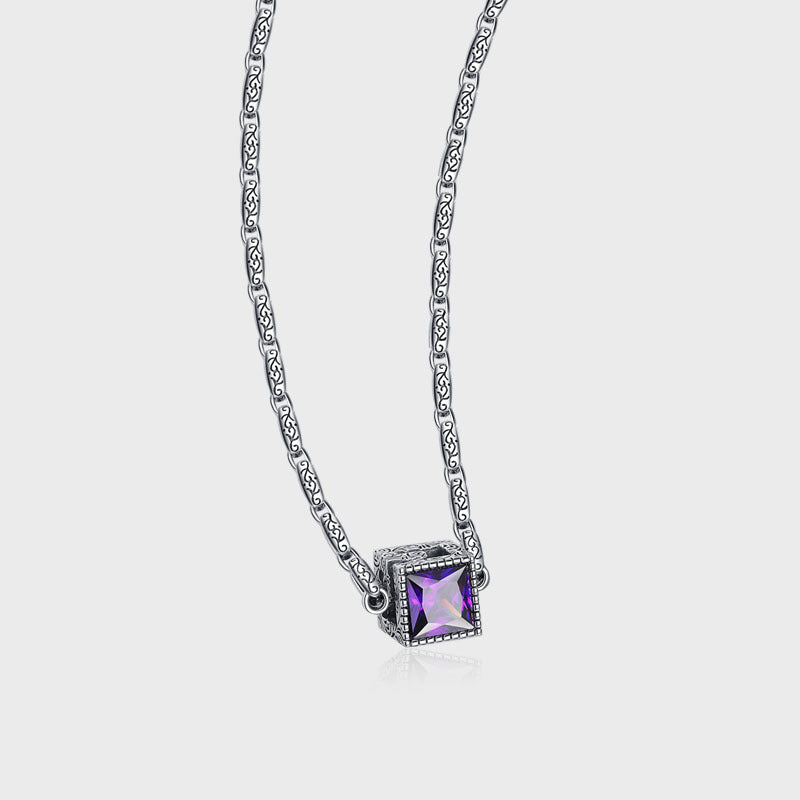 Large G Cubic Necklace
