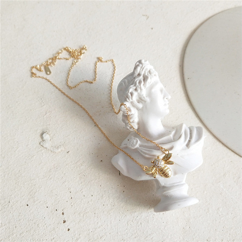 Honeycomb & Bee Necklace