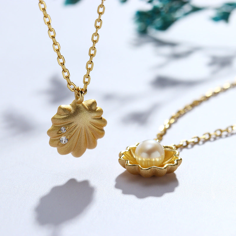 Natural Freshwater Pearl Frosted Necklace