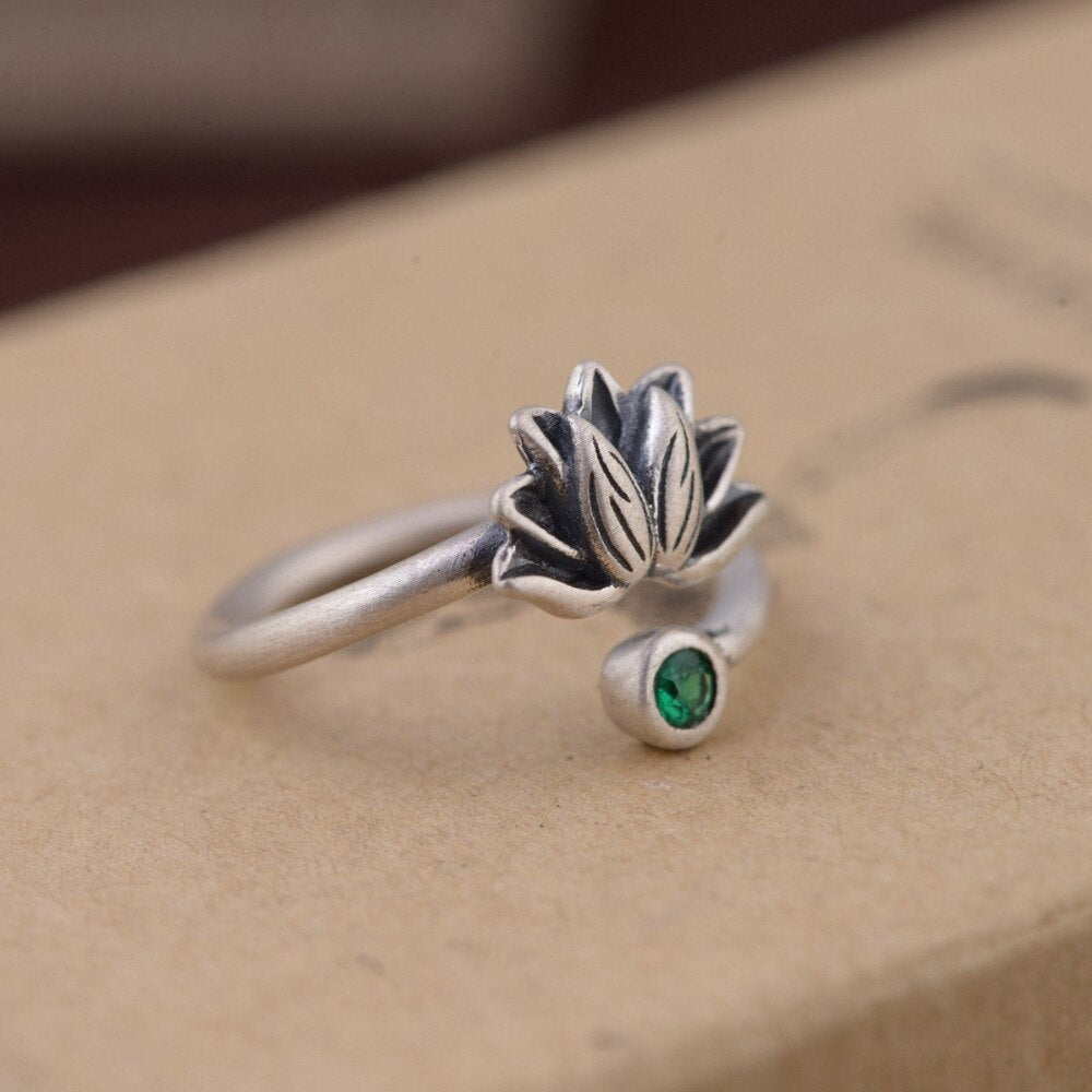 Glazed Lotus Ring