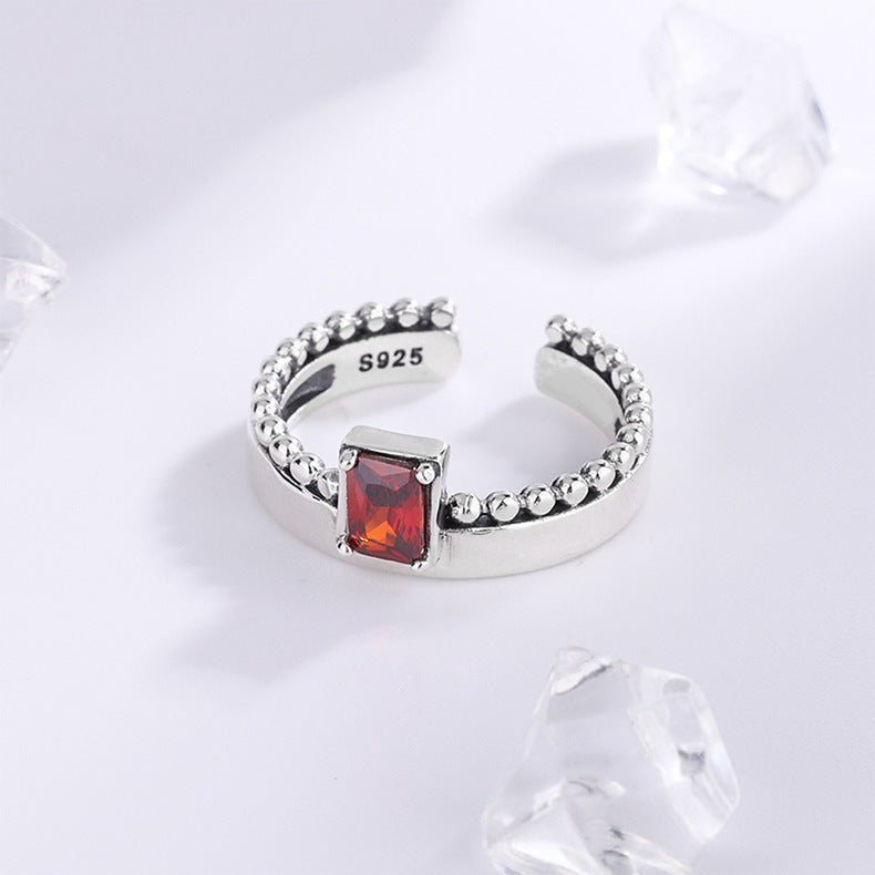 Fantasy Square Gemstone Ring