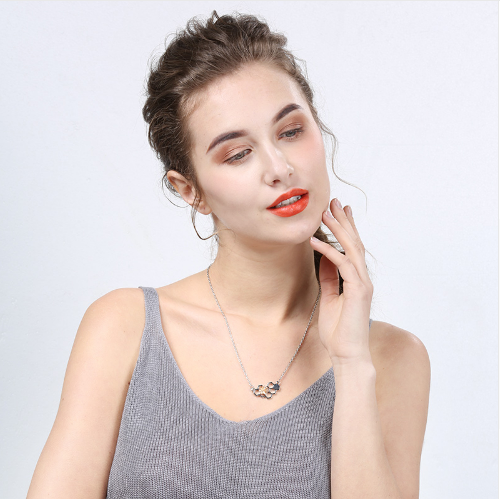 Honeycomb Heart Bee Necklace