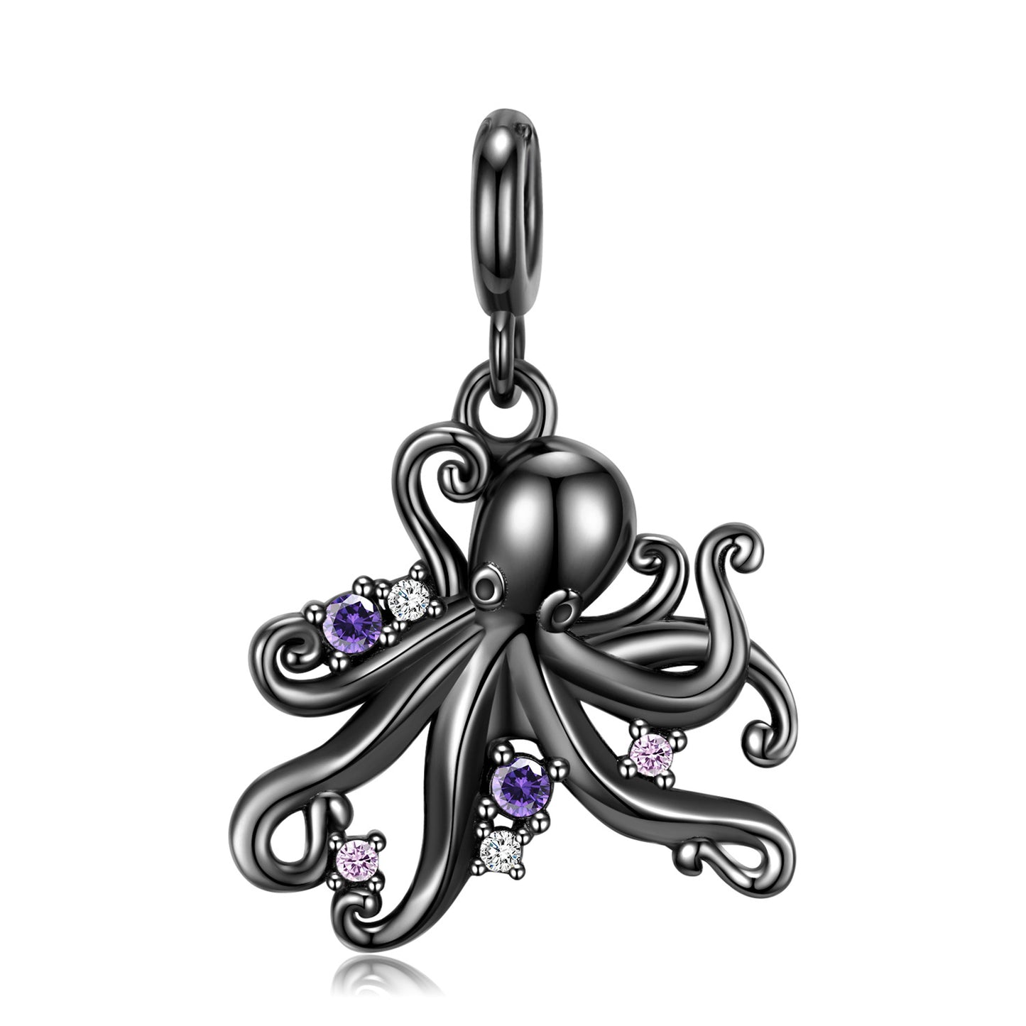 Black Octopus Necklace