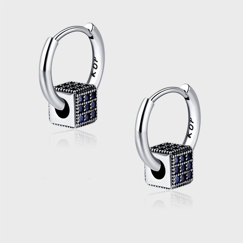 Zirconium Square Earrings