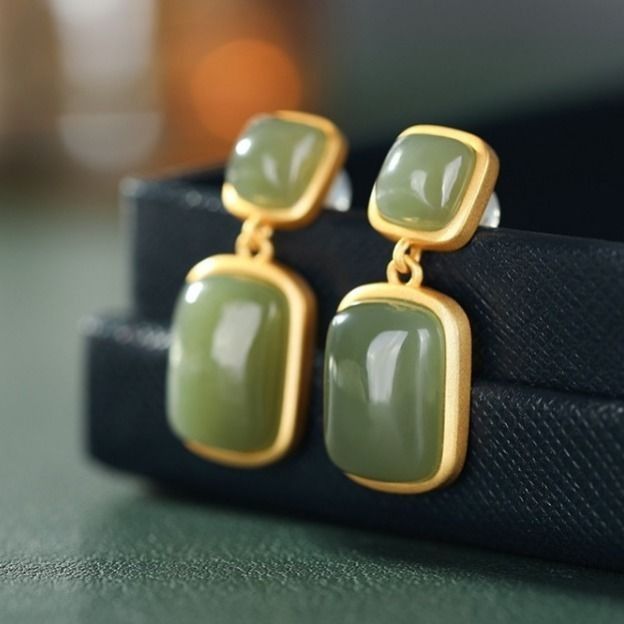 Jade Sapphire Earrings