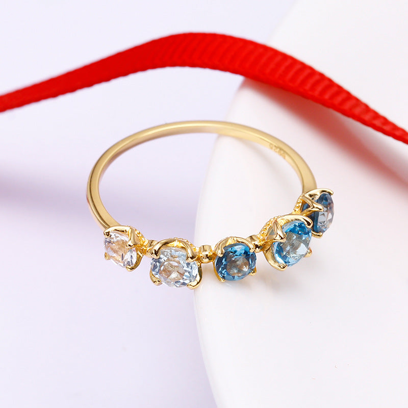 Blue Topaz Ring