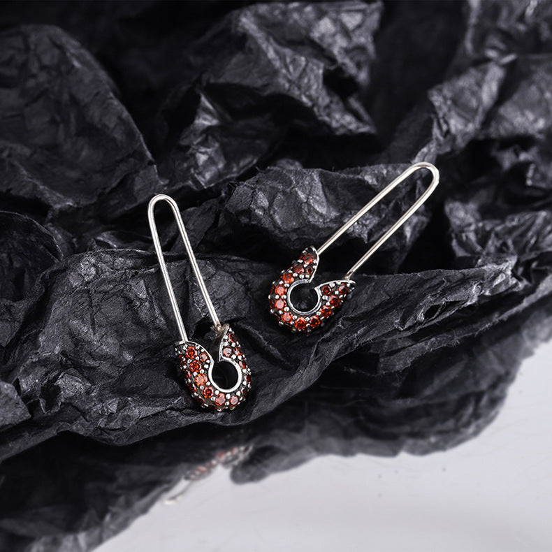 Long Paper Clip Earrings