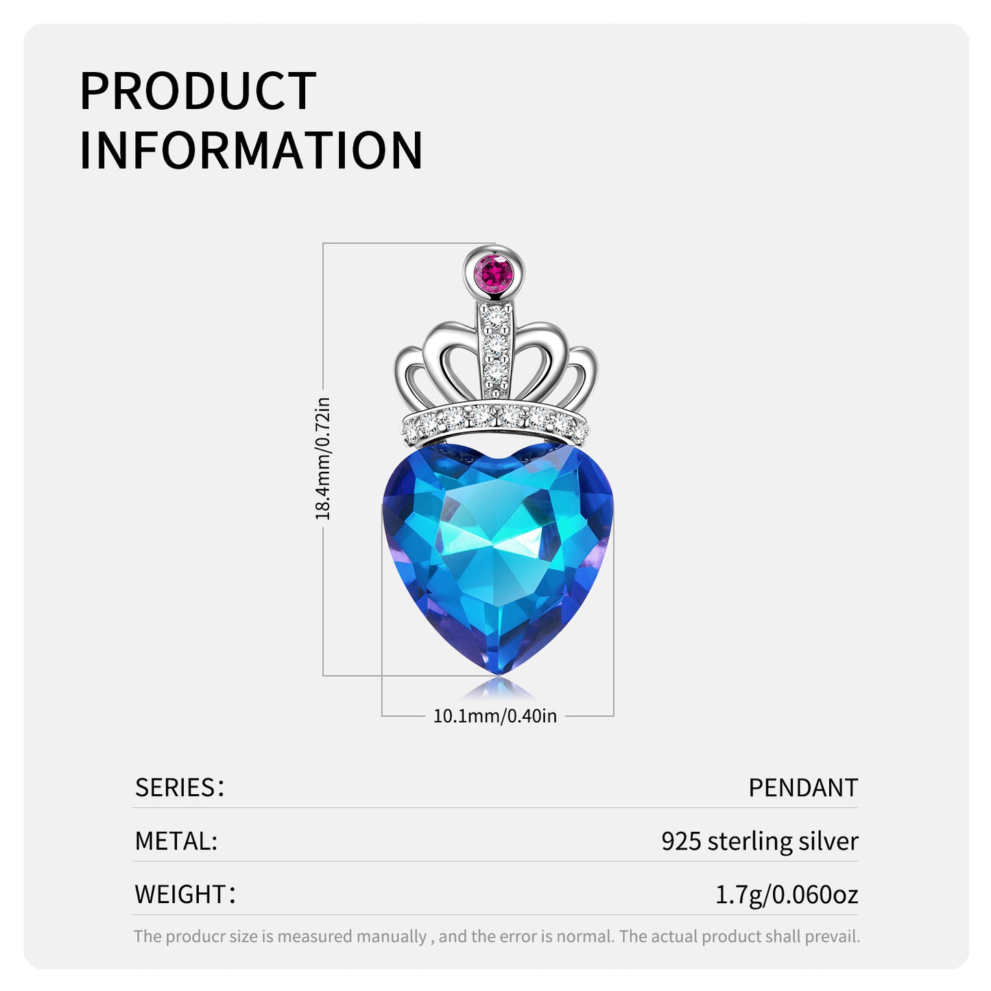 Heart Crown Necklace
