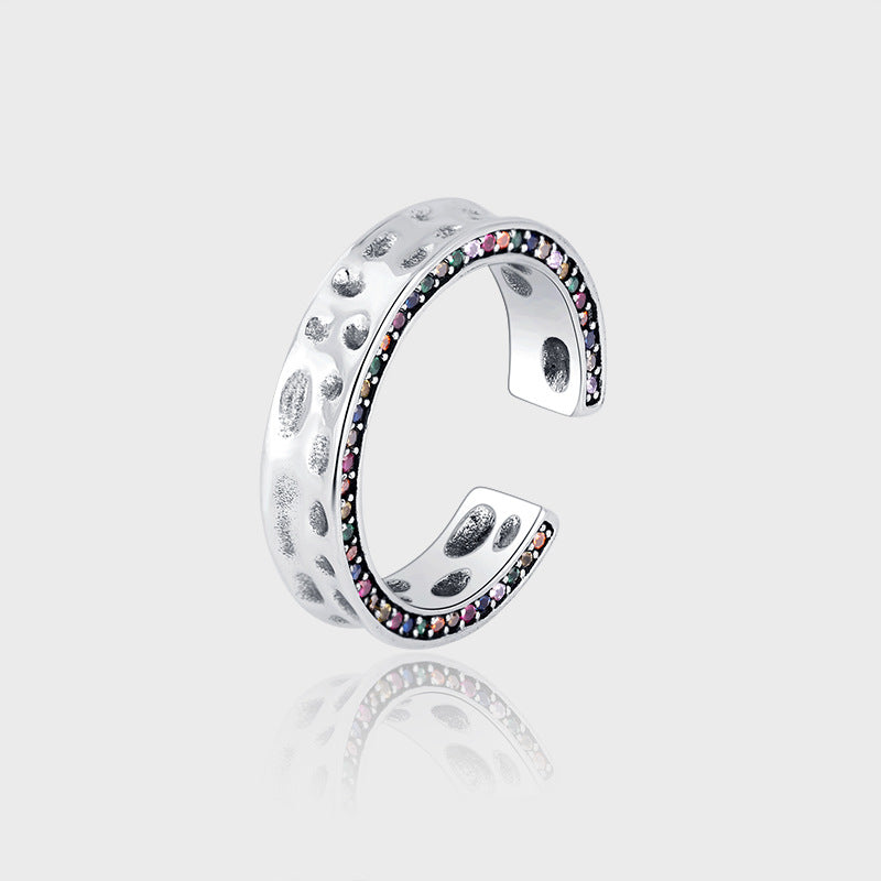 Rainbow Texture Vintage Ring