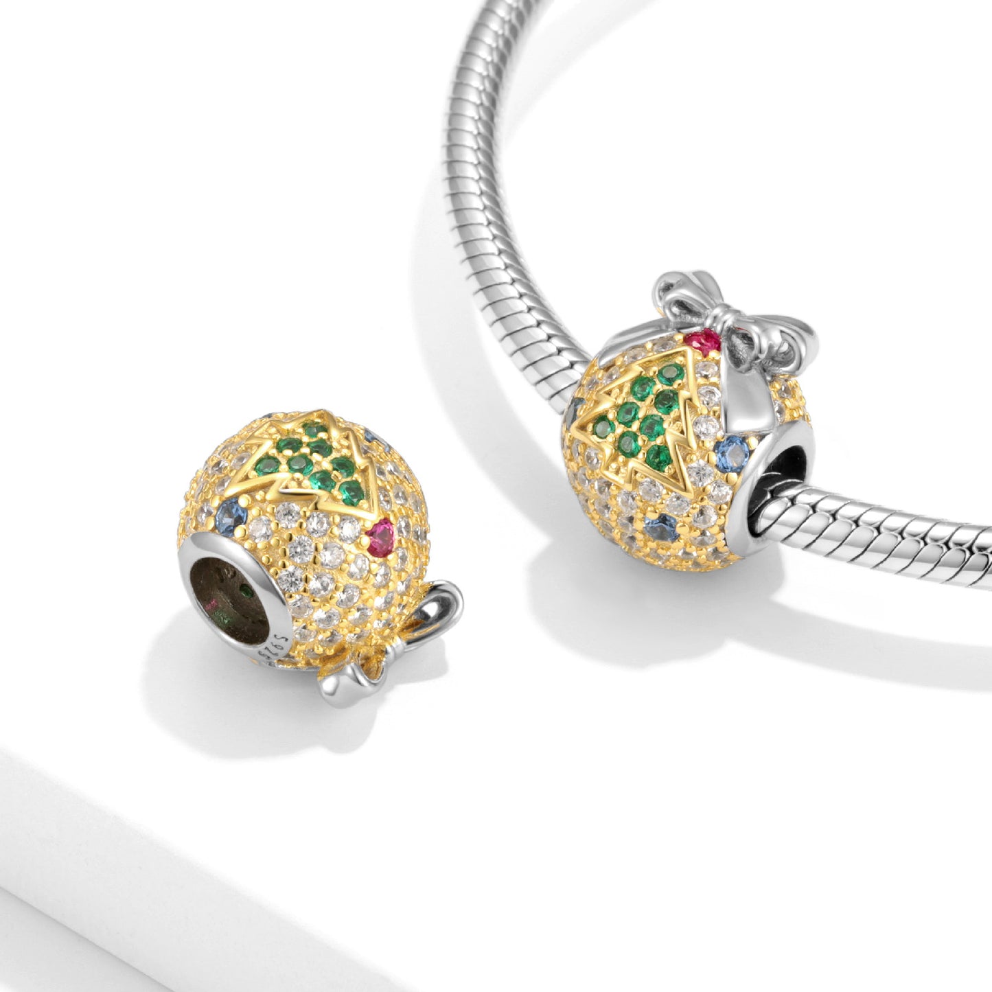 Shiny Christmas Ball Bead