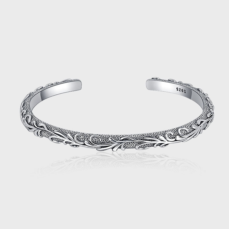 Carved Grass Bracelet