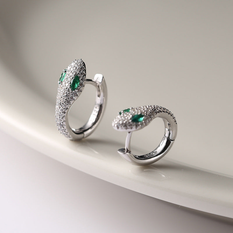 Green-eyed Snake Earring