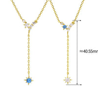 Five-pointed Star Y-shaped Tassel Necklace