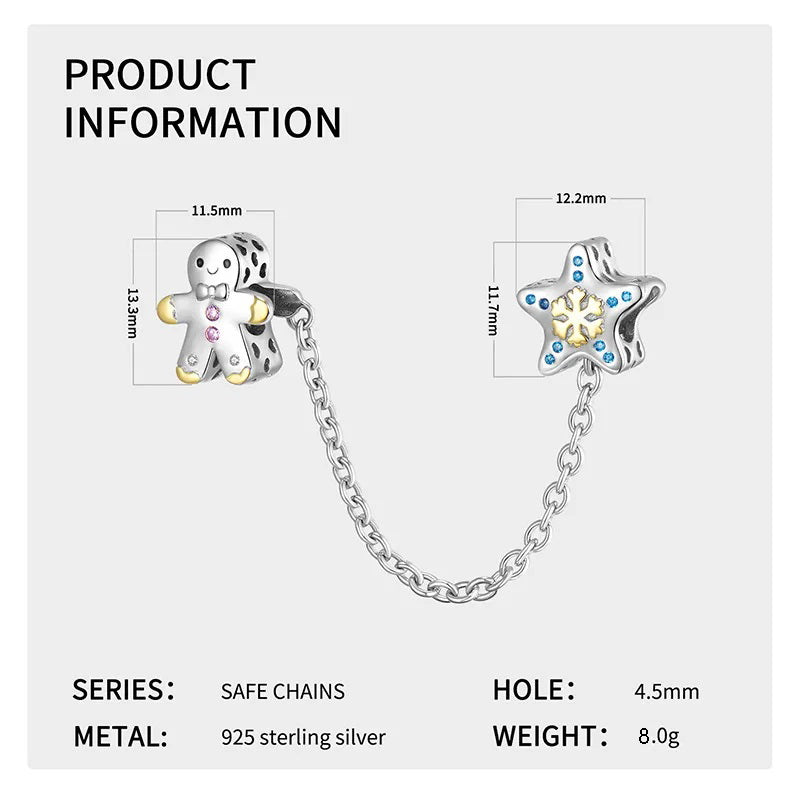 Snowman with Five-Pointed Star Snowflake Beads