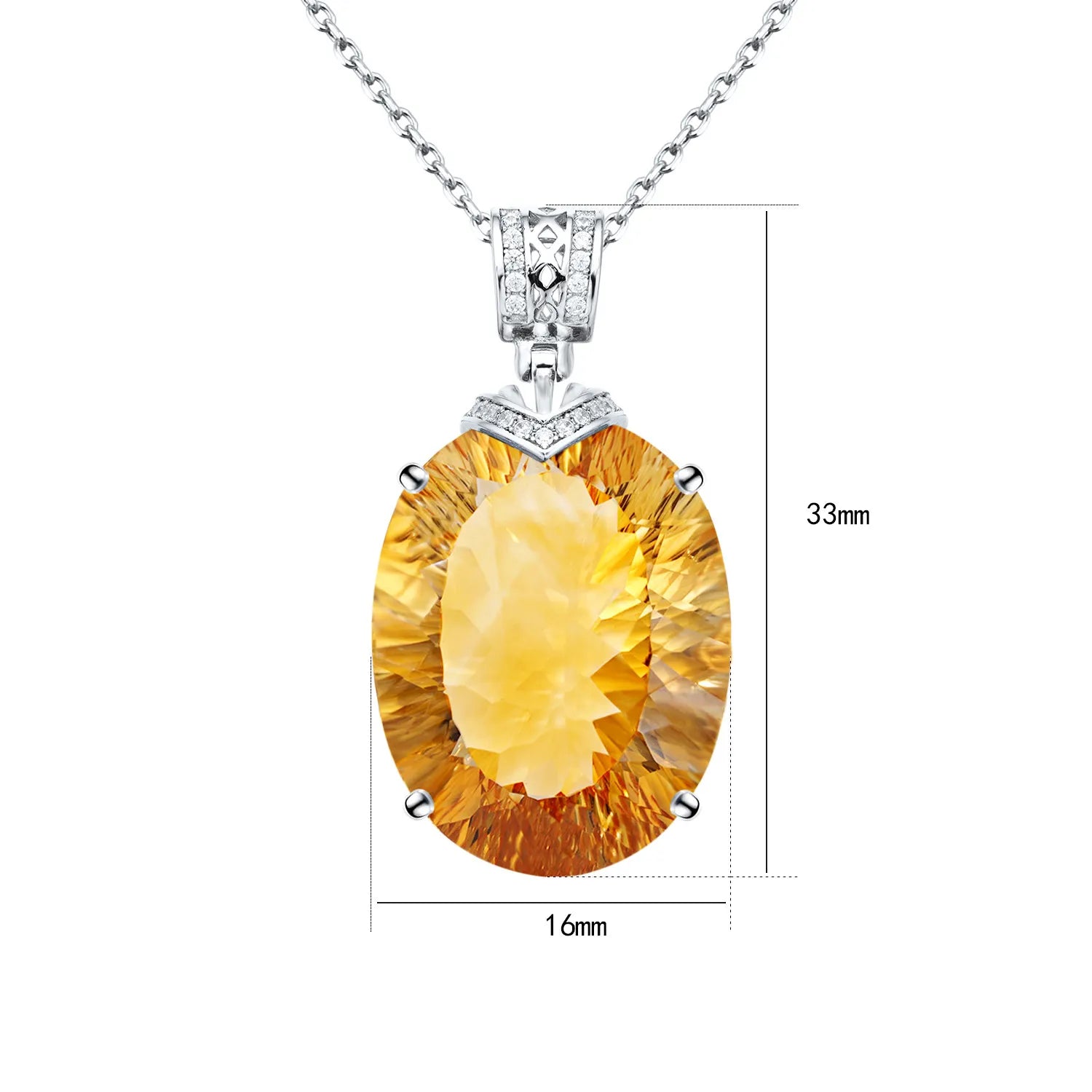 Elegant Natural Topaz Necklace