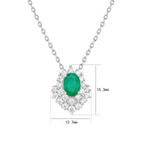 Emerald Luminous Leaf Necklace