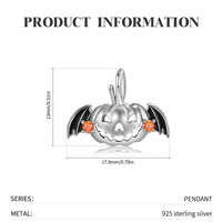 Hollow Flying Pumpkin Necklace