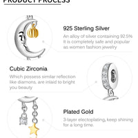 Moon Pumpkin Halloween Beads