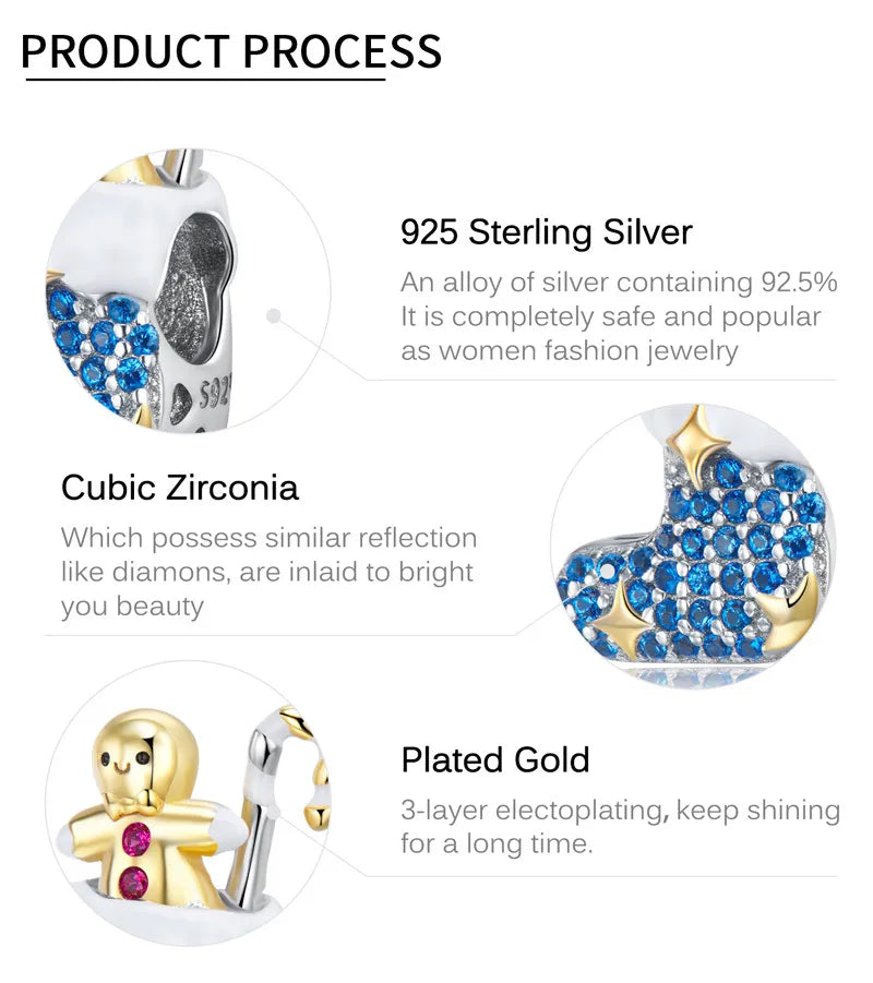 Blue Christmas Gift Socks Beads