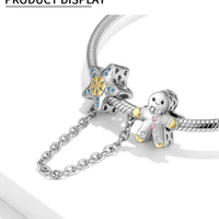 Snowman with Five-Pointed Star Snowflake Beads