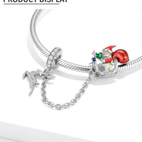 Elk & Santa Claus Christmas Beads