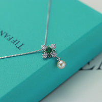 Vintage Pearl Blossom Necklace