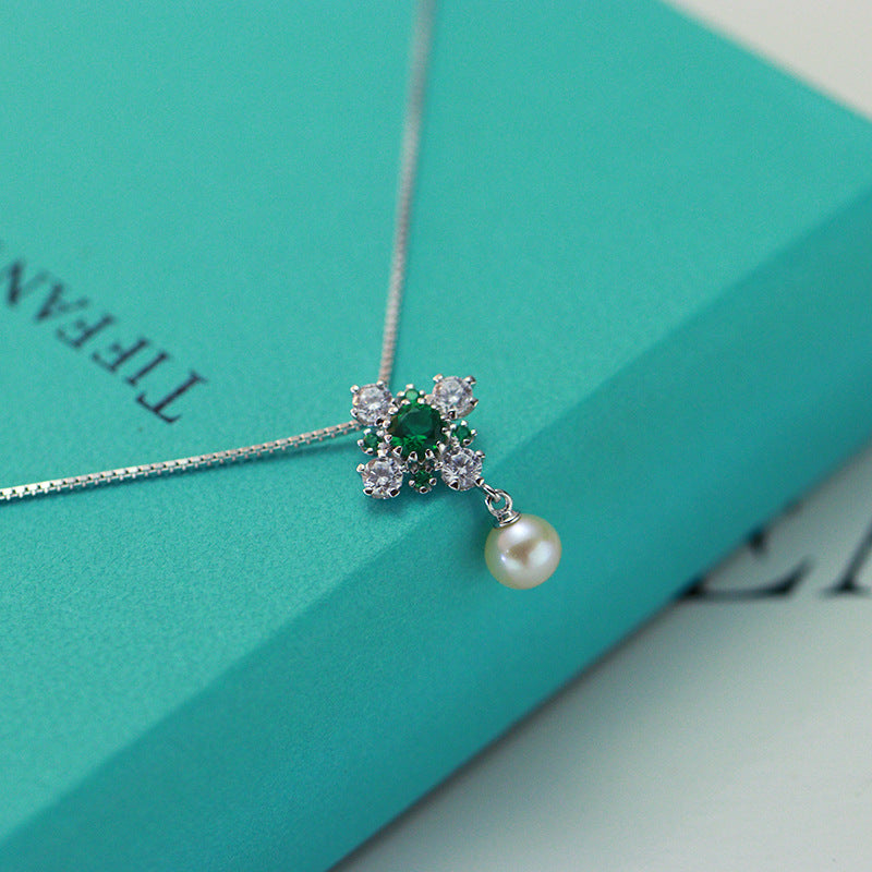 Vintage Pearl Blossom Necklace