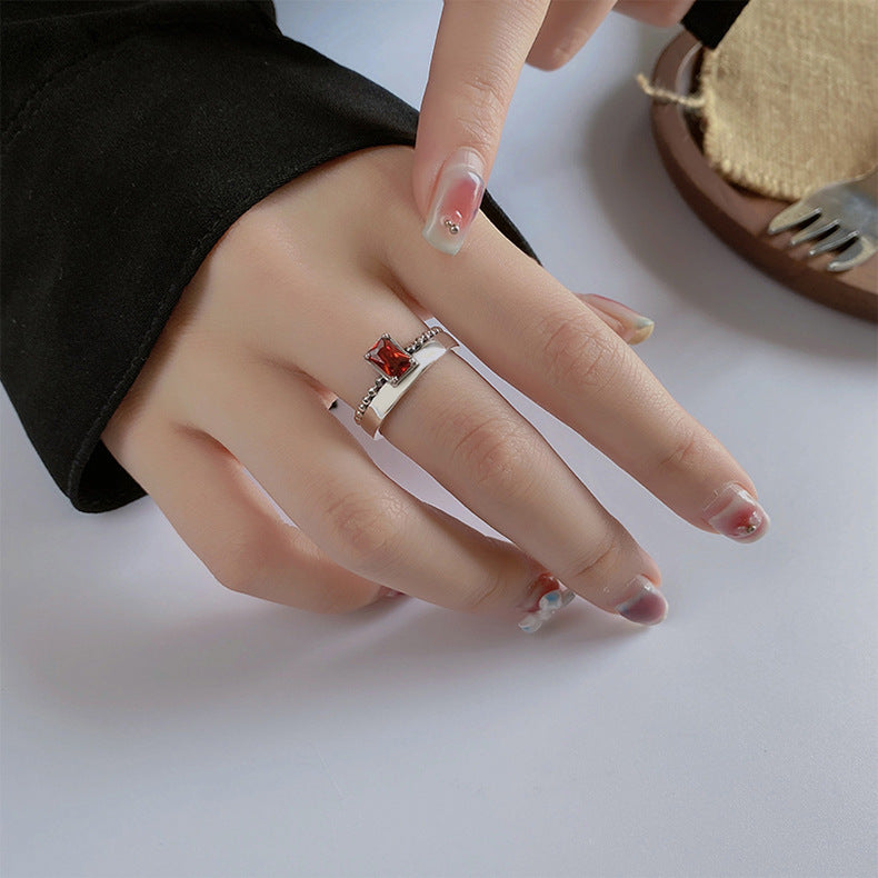 Fantasy Square Gemstone Ring