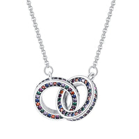 Clavicle Double Ring Necklace