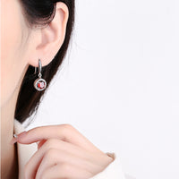 Pomegranate Red Earrings
