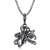 Black Octopus Necklace