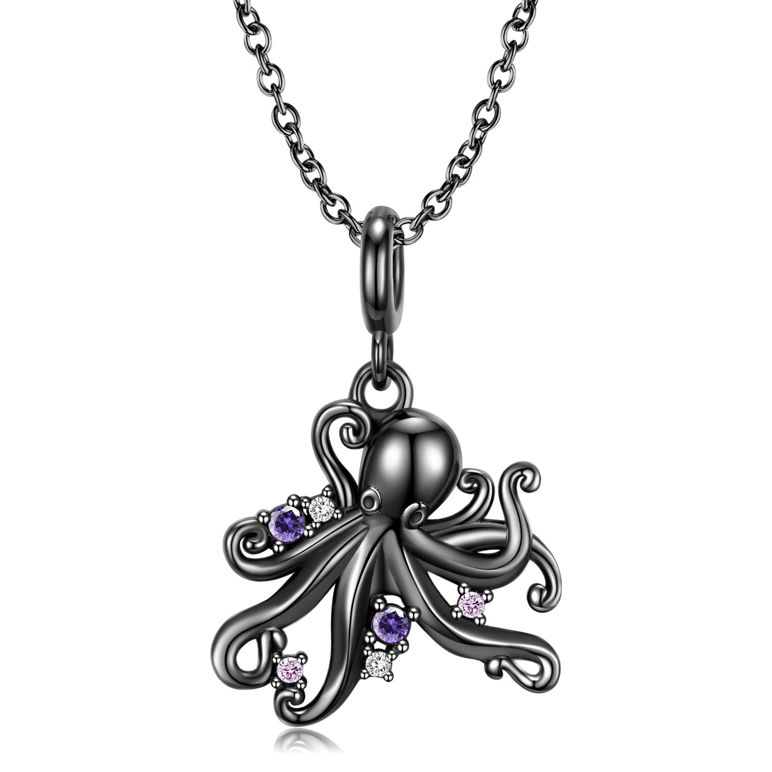 Black Octopus Necklace