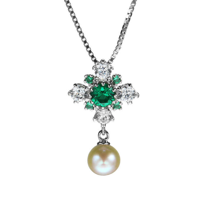 Vintage Pearl Blossom Necklace