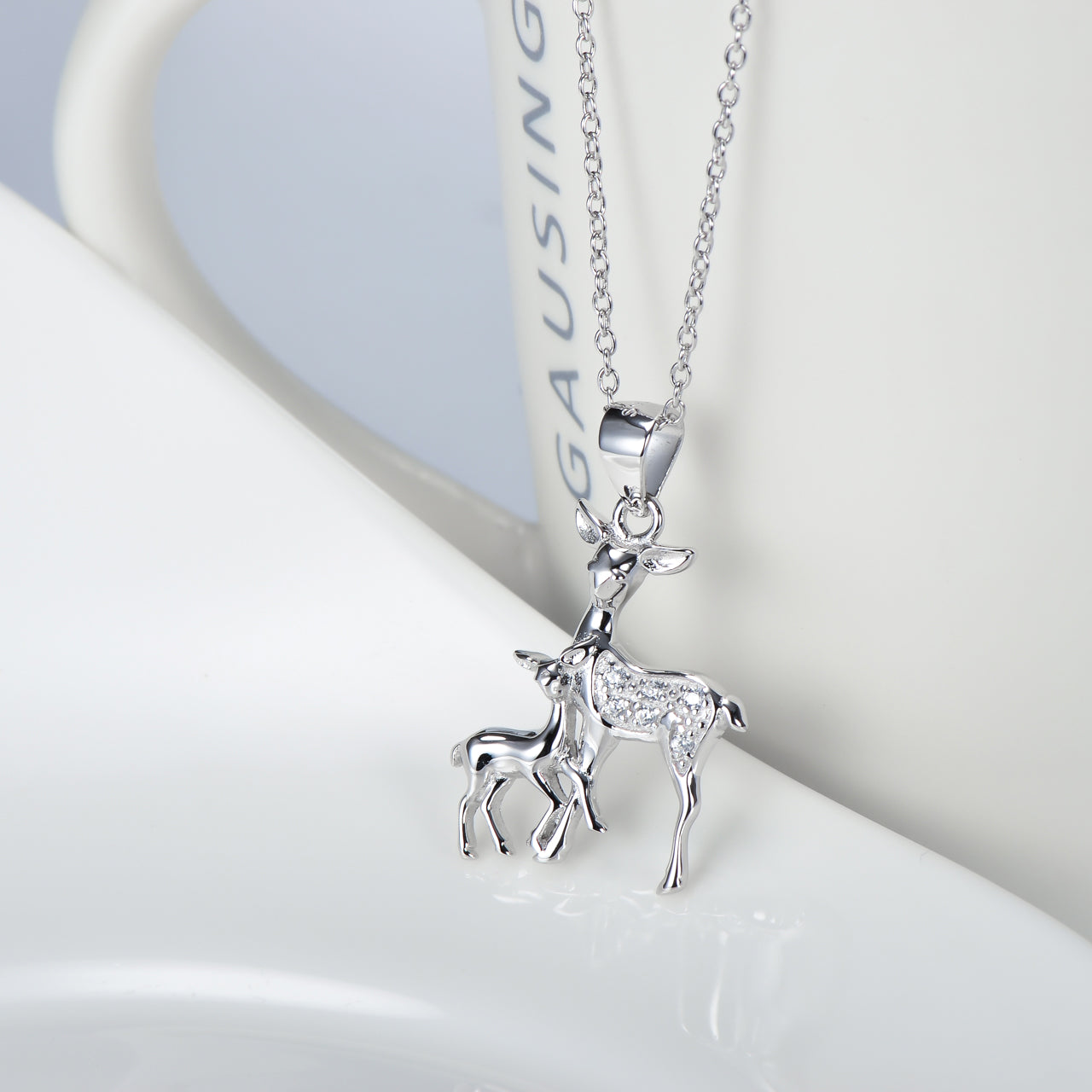 Doe and Fawn Necklace
