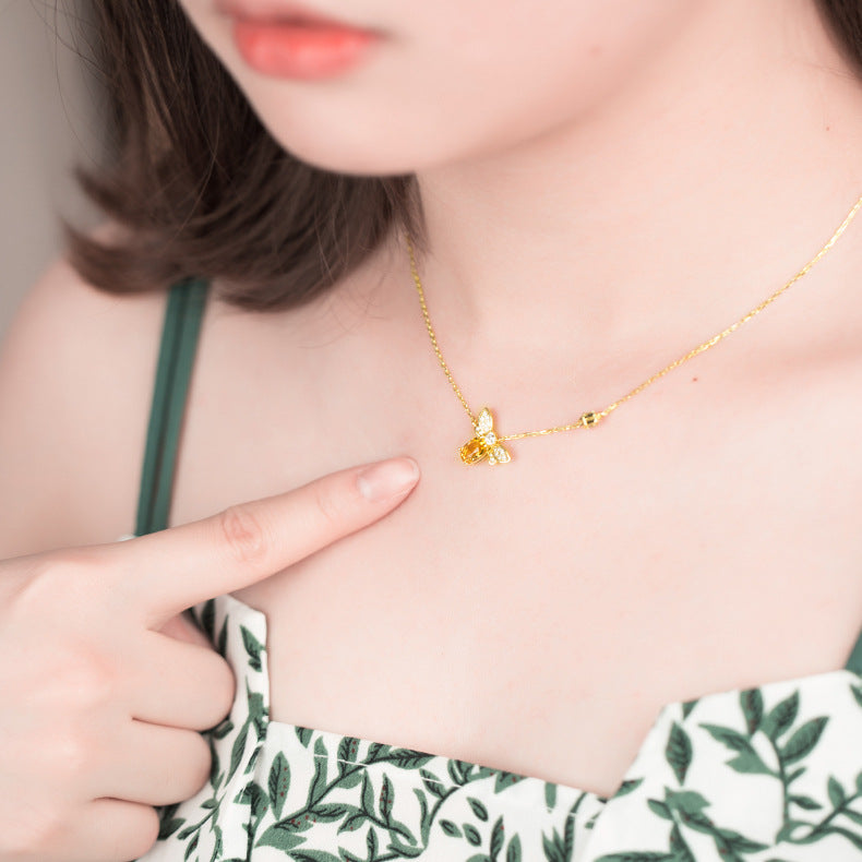 Golden Bee Necklace