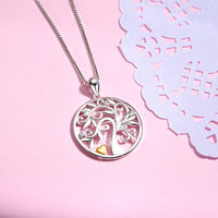 Hollow Out Life Tree Necklace
