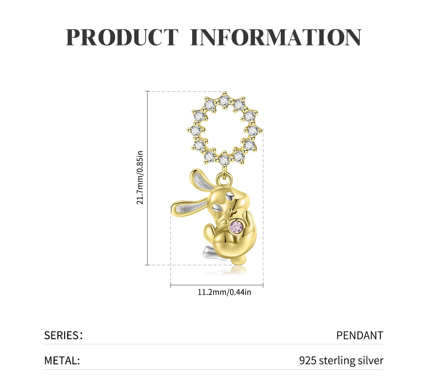 Naughty clever Rabbit Necklace