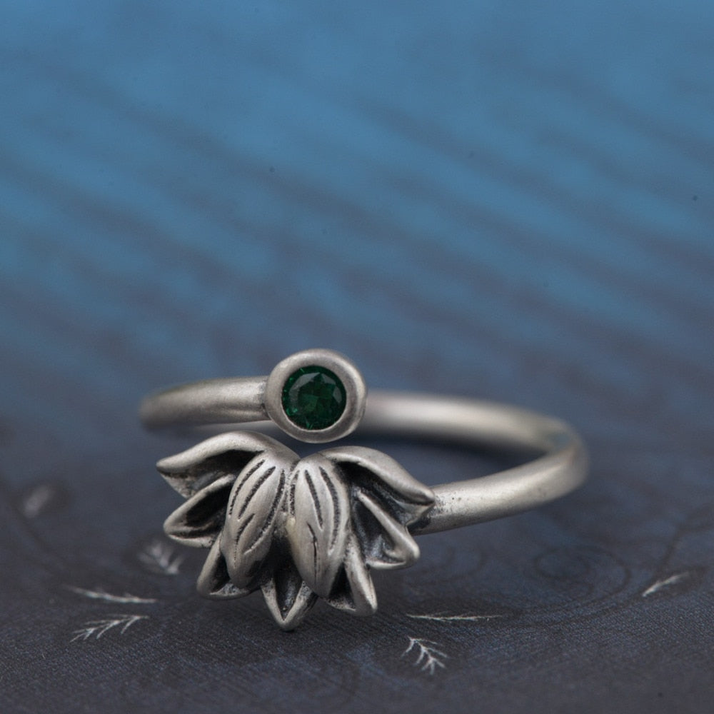 Glazed Lotus Ring