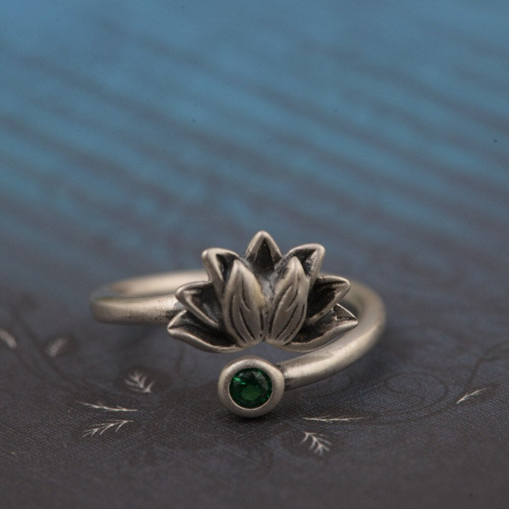 Glazed Lotus Ring