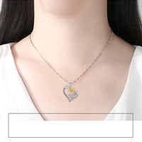 Sunflower Heart Necklace