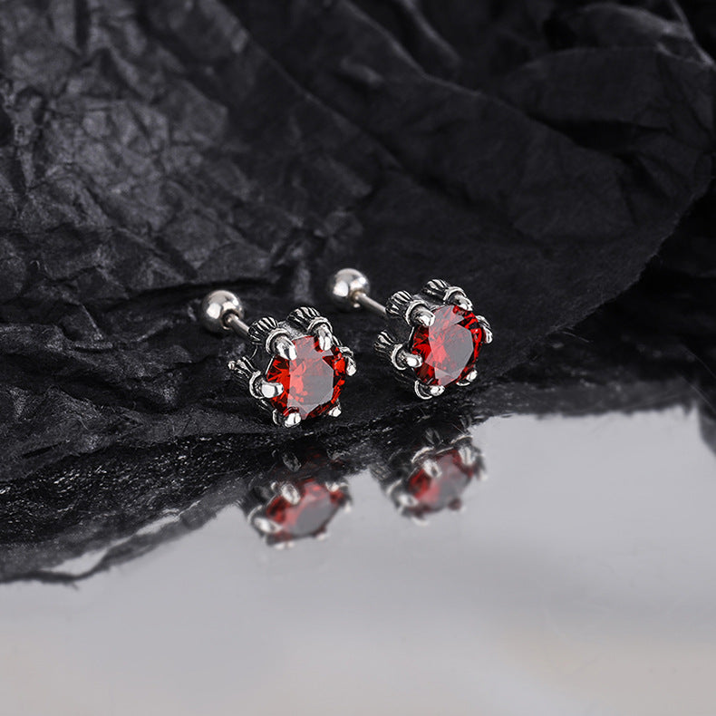 Hand Claw Screw Earrings