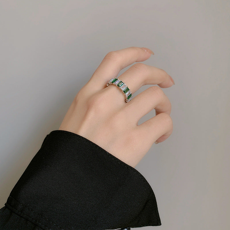 Square Emerald Ring
