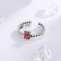 Fantasy Square Gemstone Ring