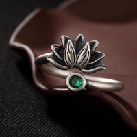 Glazed Lotus Ring