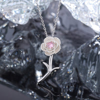 Pink Rose Necklace