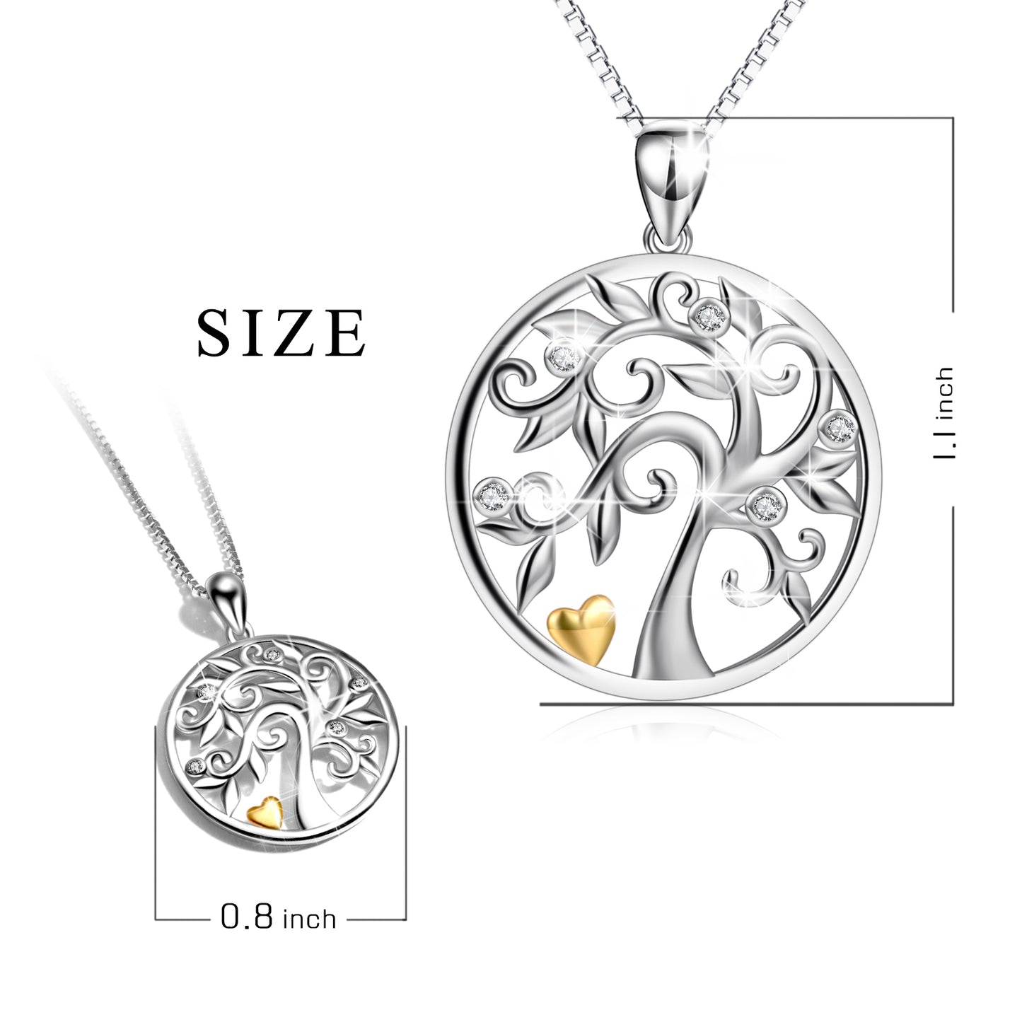 Hollow Out Life Tree Necklace